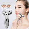 1 piece 3D manual roller massager, 2 pieces circular Y-shaped 360Â° rotating face, neck and full body relaxation device