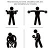 40lbs Rubber Hex Dumbbells Weight Dumbbell Hand Weight Barbell for Body Fitness Training for Home Office Gym, Black