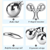 1 piece 3D manual roller massager, 2 pieces circular Y-shaped 360Â° rotating face, neck and full body relaxation device