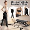 Sliding Ski Simulator with Resistance Bands - Indoor Skiing Fitness Equipment for Home Gym, With Resistance Bands & Non-Slip Base