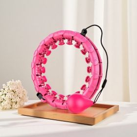 Lazy thin waist weight loss circle (Option: Grapefruit pink-24 knots)