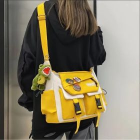 Versatile Crossbody Bags For Women Men, Messenger Bag Purses (Color: Yellow)