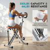 Home squat machine, a 330-pound weight-bearing lower body exercise equipment with adjustable resistance, foldable fitness machine
