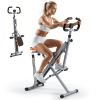 Home squat machine, a 330-pound weight-bearing lower body exercise equipment with adjustable resistance, foldable fitness machine