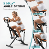 Home squat machine, a 330-pound weight-bearing lower body exercise equipment with adjustable resistance, foldable fitness machine