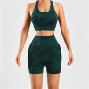 2 Pieces Workout Sets for Women,Tie-dye Seamless Yoga Shorts with Sports Bras,Athletic Matching Outfits,Gym,Casual