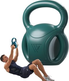 3 Handle Kettlebells Weight - Weight for Women Options 5, 10, 15 and 20 LB for Russian Twists AB Exercise (Color: Green-5 lb)