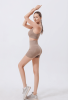Workout Sets for Women 2 Piece Seamless Ribbed Crop Tank High Waist Shorts Yoga Outfits