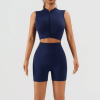 2 Piece Workout Sets for Women High Waisted Shorts Tummy Control Shorts Yoga Sports Tank