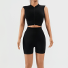2 Piece Workout Sets for Women High Waisted Shorts Tummy Control Shorts Yoga Sports Tank