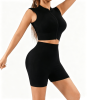 2 Piece Workout Sets for Women High Waisted Shorts Tummy Control Shorts Yoga Sports Tank