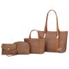 MKF Collection Marimar M Signature Vegan Leather Women's Tote Bag by Mia K – 4 Pcs set