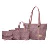 MKF Collection Marimar M Signature Vegan Leather Women's Tote Bag by Mia K – 4 Pcs set