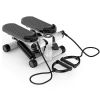 Stepper For Exercise Mini Fitness Stepper With 2 Resistance Bands LCD Monitor Max 330.7LBS Load Stair Stepper Quiet Stepper