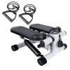 Stepper For Exercise Mini Fitness Stepper With 2 Resistance Bands LCD Monitor Max 330.7LBS Load Stair Stepper Quiet Stepper