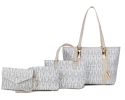 MKF Collection Marimar M Signature Vegan Leather Women's Tote Bag by Mia K – 4 Pcs set