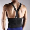 Adjustable Weightlifting Belt with Shoulder Strap Back Braces Support for Lower Back Pain Weight Lifting Support Movers Exercise Workout Fitness