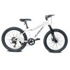 24 Inch Youth Mountain Bike with 7 Speeds & Front Suspension Durable Steel Frame, Alloy Rims & Disc Brakes For Boys and Girls in Multiple Colors