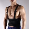 Adjustable Weightlifting Belt with Shoulder Strap Back Braces Support for Lower Back Pain Weight Lifting Support Movers Exercise Workout Fitness