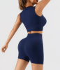 2 Piece Workout Sets for Women High Waisted Shorts Tummy Control Shorts Yoga Sports Tank