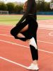 High Slit Boho Harem Yoga Pants for Women â€“ Flowy, Trendy & Comfortable
