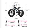 V20235 20 Inch Fat Tire Bike Adult 7 Speed Mountain Bike, Dual Disc Brakes, High Carbon Steel Frame, Front Suspension, Mountain Buggy