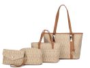 MKF Collection Marimar M Signature Vegan Leather Women's Tote Bag by Mia K – 4 Pcs set