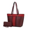 MKF Collection Fabiola Tote Handbag with wallet Vegan Leather Womens by Mia k