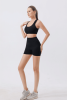 Workout Sets for Women 2 Piece Seamless Ribbed Crop Tank High Waist Shorts Yoga Outfits