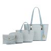 MKF Collection Marimar M Signature Vegan Leather Women's Tote Bag by Mia K – 4 Pcs set