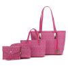 MKF Collection Marimar M Signature Vegan Leather Women's Tote Bag by Mia K – 4 Pcs set
