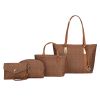 MKF Collection Marimar M Signature Vegan Leather Women's Tote Bag by Mia K – 4 Pcs set