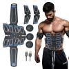 EMS Fitness Apparatus Set; Smart Fitness Stickers For Abdominal Muscle And Upper Arm Muscle Exercise; Abdominal Workout; Home Office Fitness Work